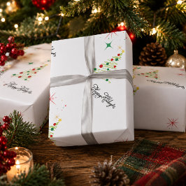 Glad jul julgran presentpapper