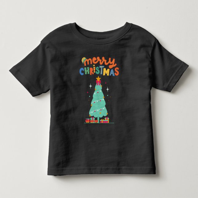 GLAD JUL - Julgran T-Shirt (Framsida)