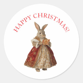 GLAD JUL JULHASE RUNT KLISTERMÄRKE