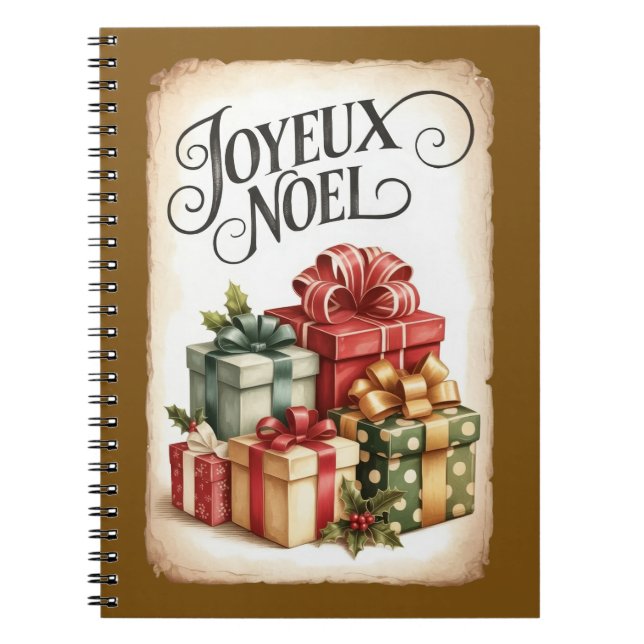 Glad jul julklapps anteckningsbok (Framsidan)