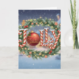 Glad Jul - Julkort Kort