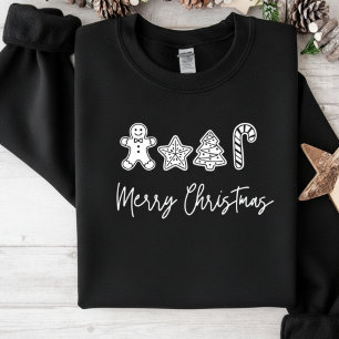 Glad Jul Kaffe Köttbulle Festive Högtid Lång Ärmad Tröja