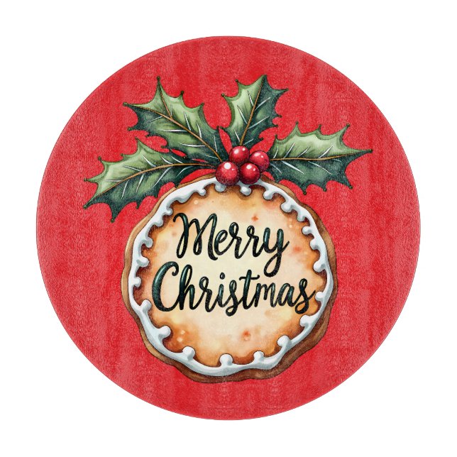Glad jul-kaka med julbär röda (Framsidan)