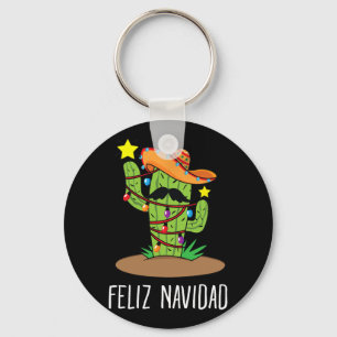 Glad jul Kaktus - Mexikansk Träd Jul i j Nyckelring