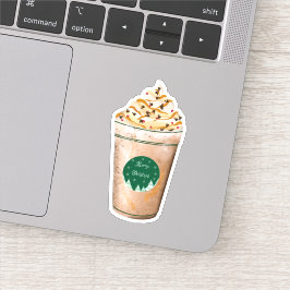 Glad jul Karamell Droppad Latte Klistermärken