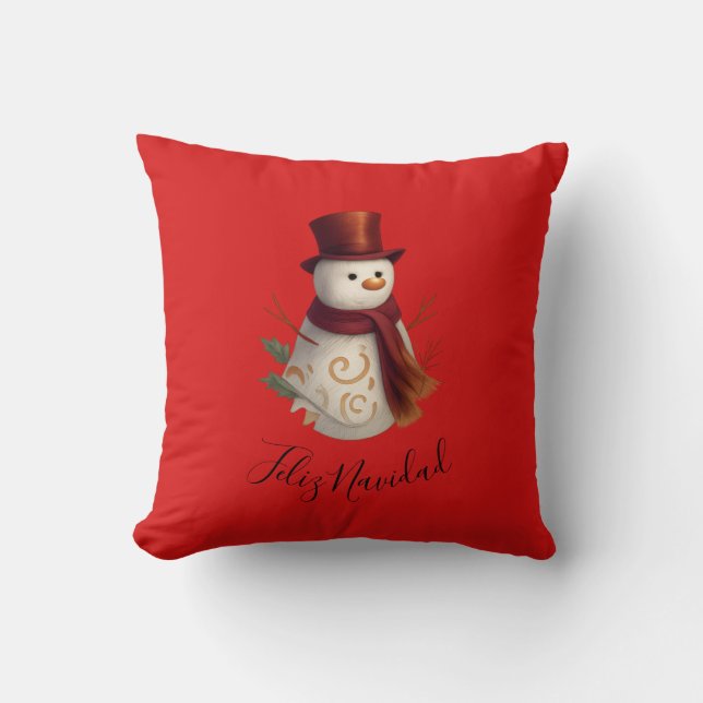 Glad jul kastkudde - Feliz Navidad Kudde (Framsida)