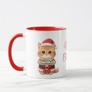 Glad jul Kattälskare Mugg