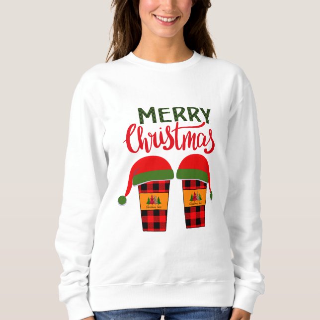 Glad jul-kläder t shirt (Framsida)