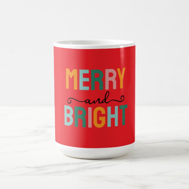 Glad jul Klassisk Unik Minimalistisk Enkel Kaffemugg (Center)
