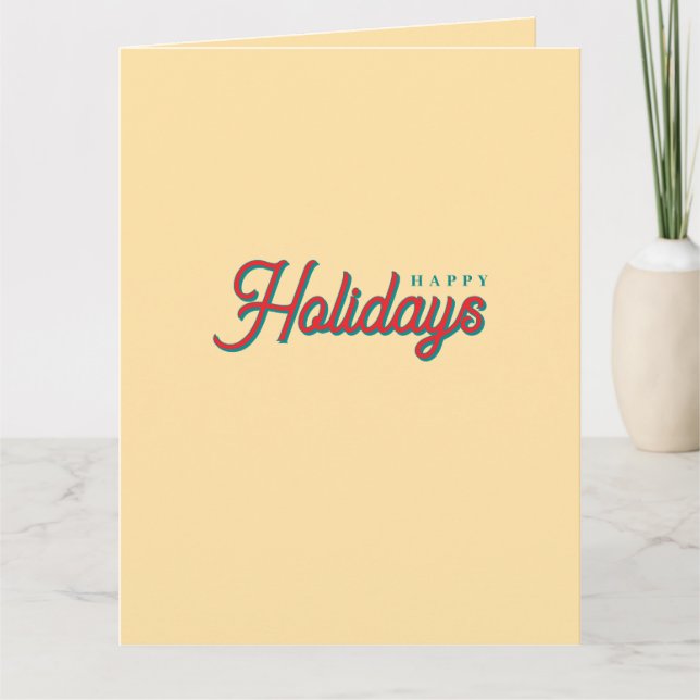 Glad jul Klassisk Unik Minimalistisk Enkel Kort (Framsida)
