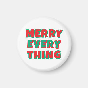 Glad jul Klassisk Unik Minimalistisk Enkel Magnet