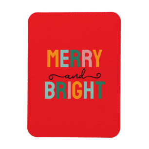Glad jul Klassisk Unik Minimalistisk Enkel Magnet