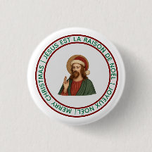 Glad jul-knapp - God jul Jesus anledning