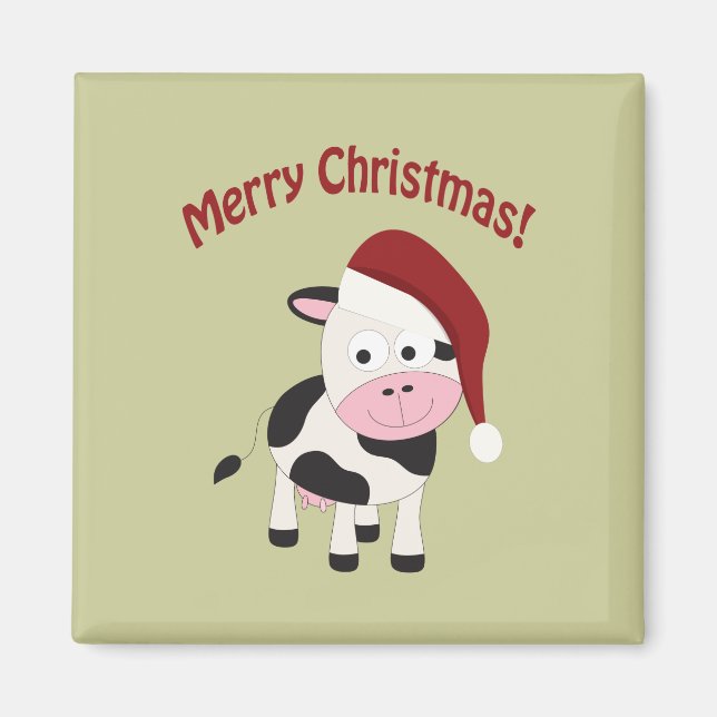 Glad jul Ko Magnet (Framsidan)
