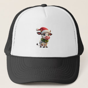 Glad jul Ko Santa Julbelysning Ko Xma Keps