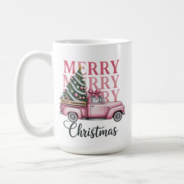Glad jul Kokett slinga Jul Högtidsperiod Kaffemugg (Vänster)