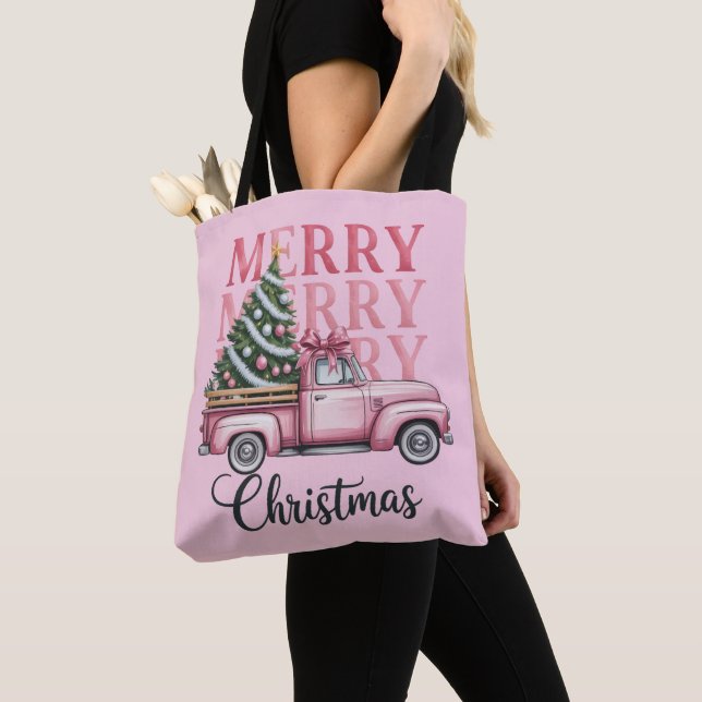 Glad jul Kokett slinga Jul Högtidssäsong Tygkasse (Närbild)