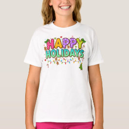 "Glad Jul Kookie Ljus T-shirt" T Shirt