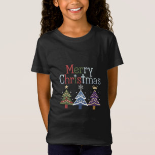 Glad Jul Kors Julgran Retro T Shirt