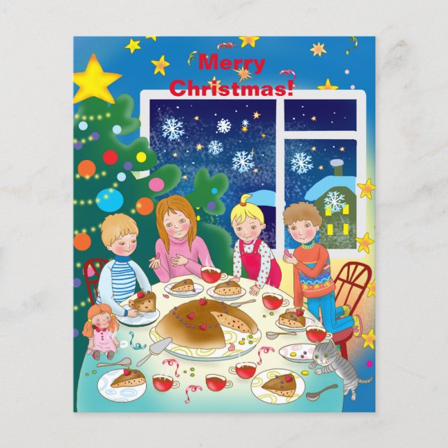 Glad jul kort  (Framsida)