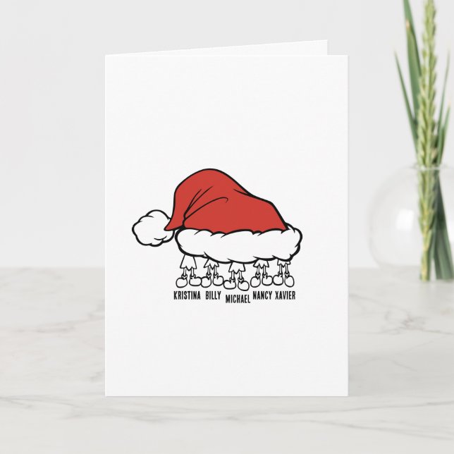 Glad Jul Kort |  Från oss fem  (Framsida)