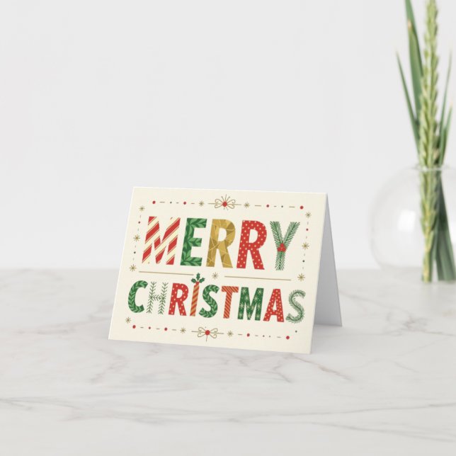 Glad jul-kort helgkort (Framsida)