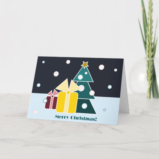 Glad jul-kort helgkort (Framsida)