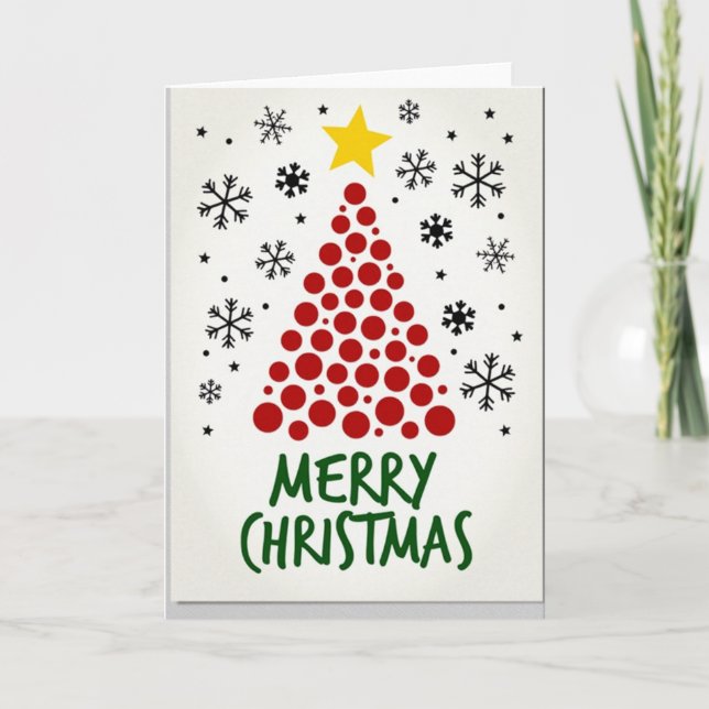 Glad jul-kort kort (Framsida)