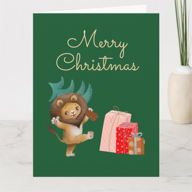 Glad jul-kort kort (Framsida)