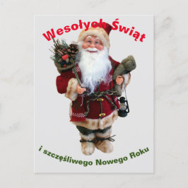 Glad jul-kort på polska Wesołych Świąt Vykort