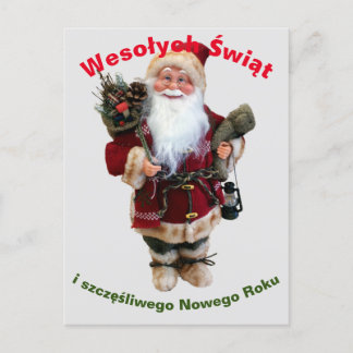 Glad jul-kort på polska Wesołych Świąt Vykort