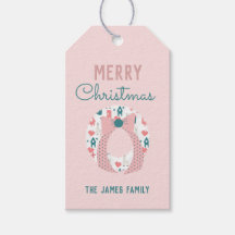 Glad jul Krans Lama Mönster Familj