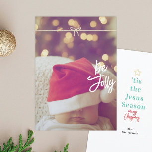 Glad Jul Kristna Jul Fotokort Julkort