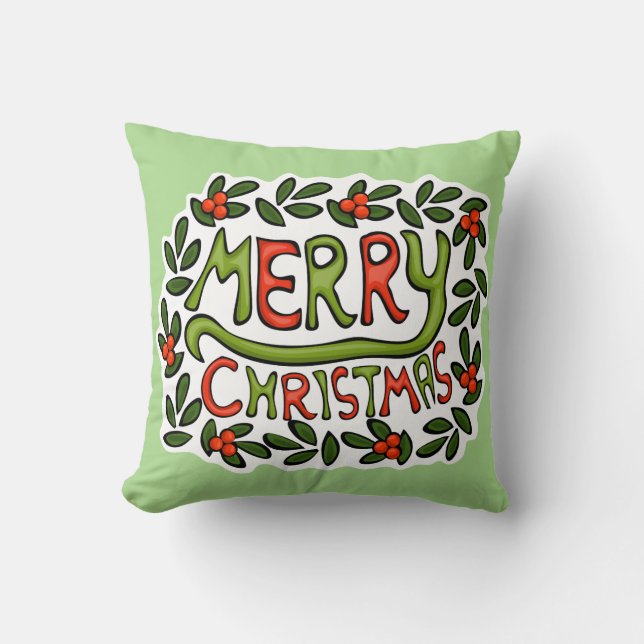Glad jul-kudde kudde (Framsida)