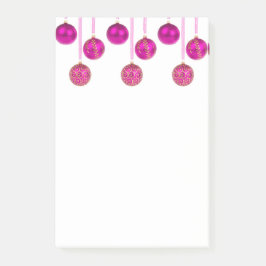 Glad jul kulor varma rosa dekorationer Post it Post-it Block