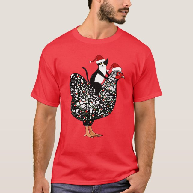 Glad Jul Kyckling T Shirt (Framsida)