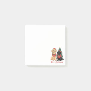 Glad jul Labrador Retriever Hundar Post-it Block