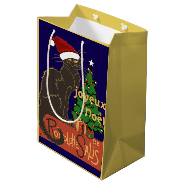 Glad Jul Le Chat Noir Parodi Med Julgran (Baksidan Vinklad)