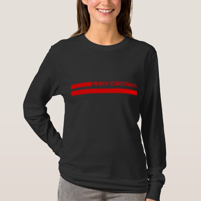 GLAD JUL LINJER T SHIRT (Framsida)