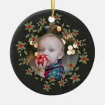 Glad jul litet julkrans fototema