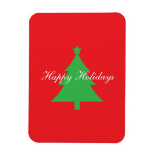 Glad jul ljust röd jul nyår magnet