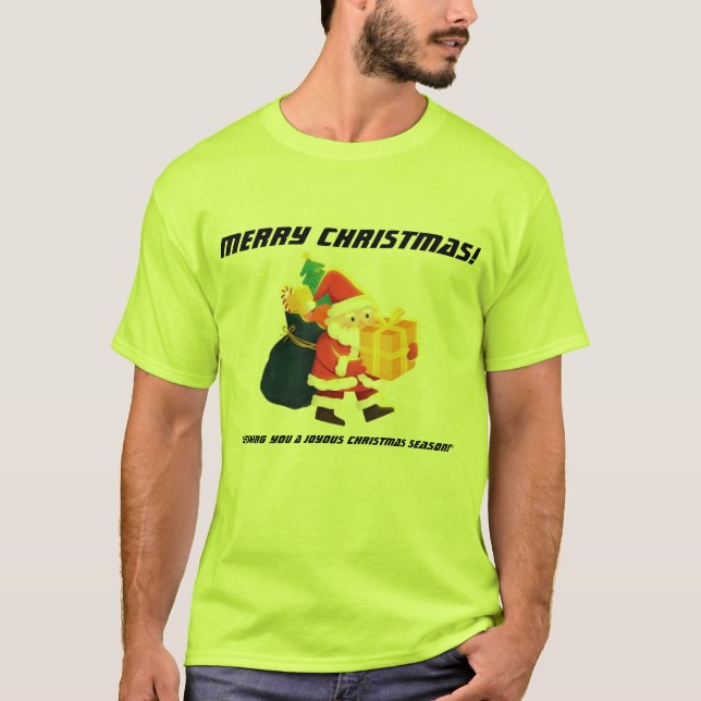 Glad jul Magi-Tröja Grön Stilig Super T Shirt (Framsida)