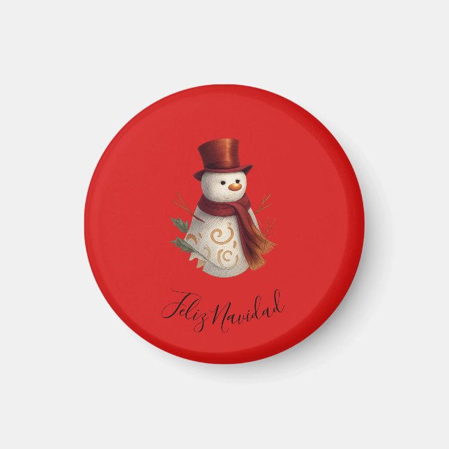 Glad jul Magnet - Feliz Navidad (Framsidan)