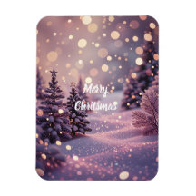 Glad jul-magneter - Anpassningsbar text 