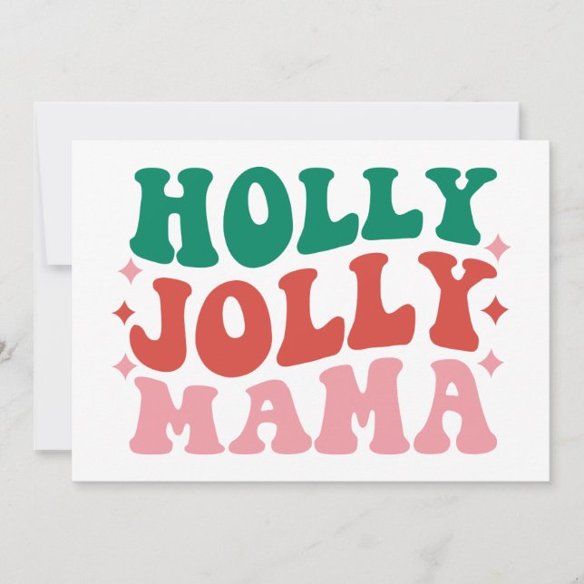 Glad Jul Mamma - Rolig Juldesign Kort (Framsida)