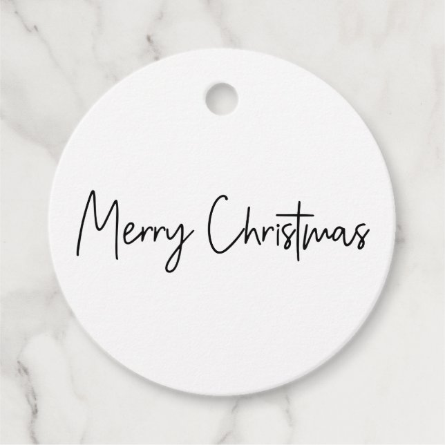Glad jul-manus gåvor etiketter (Framsida)