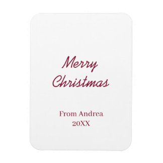 GLAD JUL MARON FRÅN NAMN 20XX ENKEL MINIMAL MAGNET
