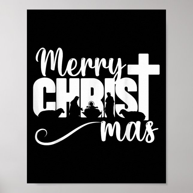 Glad Jul Mas Kristen Jul Jesus Jul Poster (Framsidan)