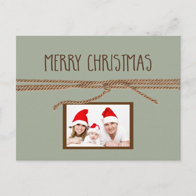 Glad jul Mini Foto Helg Vykort (Framsida)