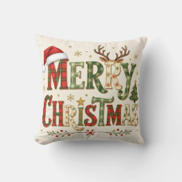 Glad jul minimal chic kudde